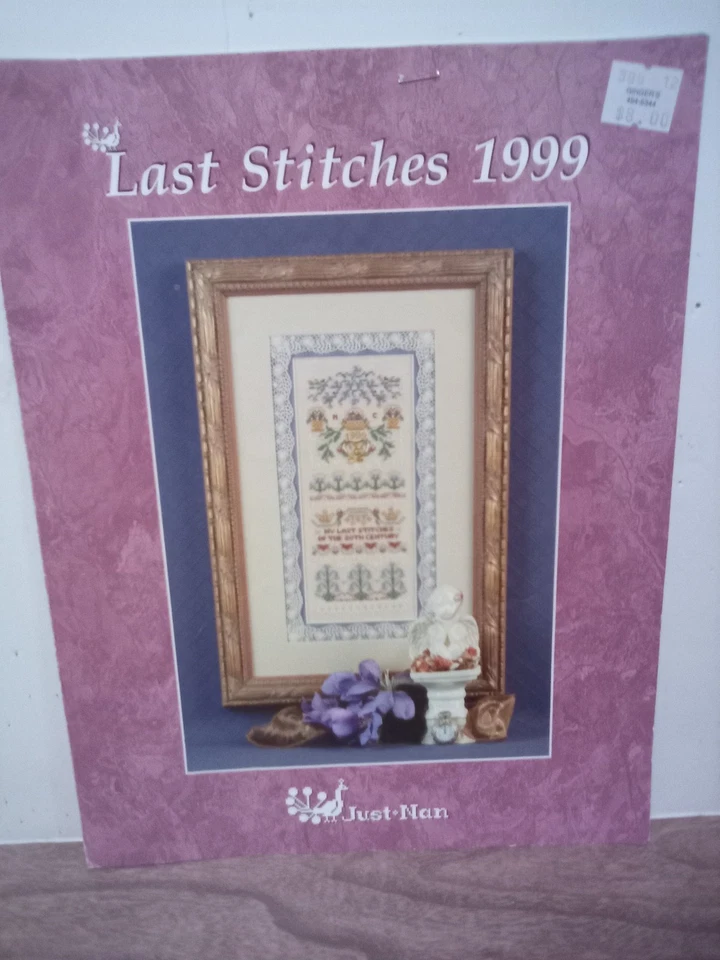 Just Nan Last Stitches 1999 Counted Cross Stitch Pattern Sampler - Image 1 of 1