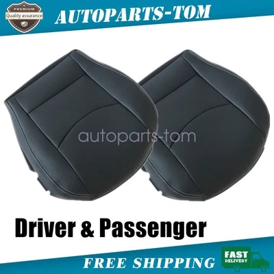 For 2009-2014 Mazda MX-5 Miata Front Both Side Bottom Leather Seat Cover Black - Image 1 of 4