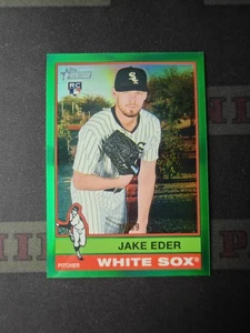 2024 Topps Heritage Baseball Green Refractor Rookie Jake Eder /99 - Picture 1 of 2