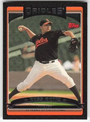 Russ Ortiz 2006 Topps actualizaciones y aspectos destacados #UH16 negro #/55 55453 Foto 1 de 2