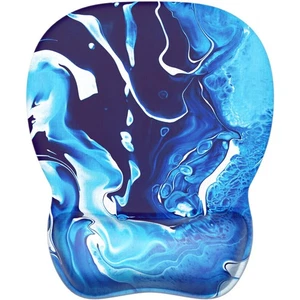 Ergonomic Mouse Pad with Gel Wrist Rest, Comfortable Mousepad with Smooth Wri... - Picture 1 of 6