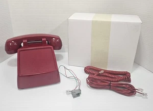 Bittle Red Corded No Dial Desk Handset HA9888 25T New Emergency Landline - Picture 1 of 14