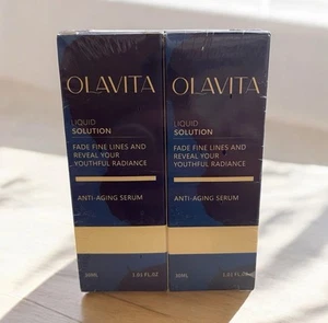 2 X OLAVITA Liquid Solution Anti Aging Serum 30 ml Exp Feb28 New Sealed! Pack - Picture 1 of 9
