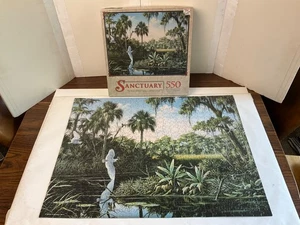 Complete ! 550 Piece Puzzle Sanctuary 500 Summer Games Swamp Florida Everglades - Picture 1 of 13
