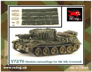Redog 1:72 British Cromwell Mk IV Tank Hessian Camouflage and stowage set - Picture 1 of 8