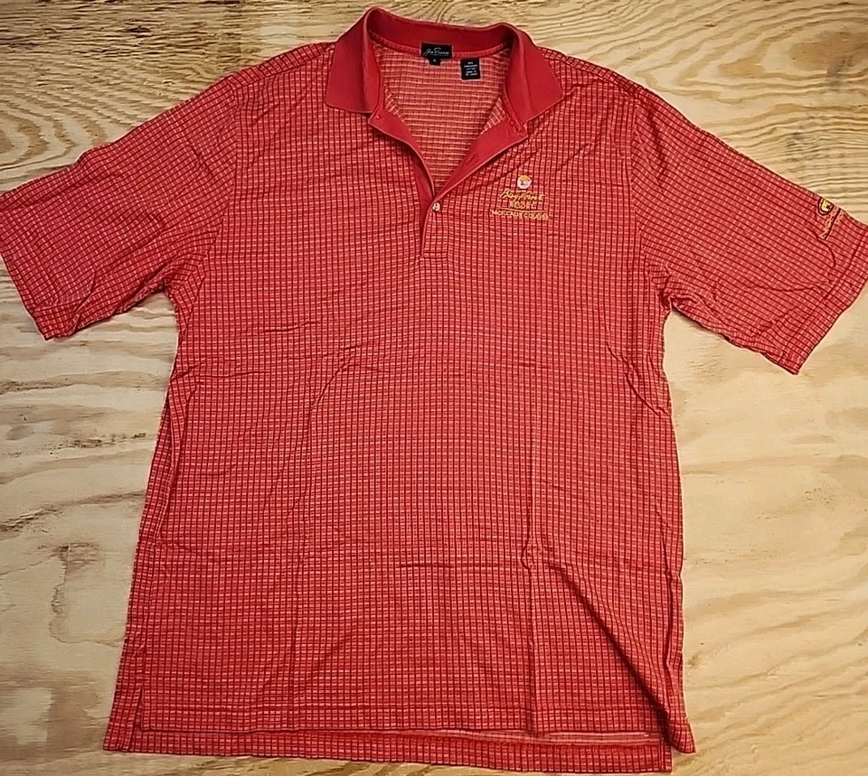 Polo Jack Nicklaus Bear Logo Bay Point Rojo Golf Ligero Para Hombres XL Foto 1 de 4