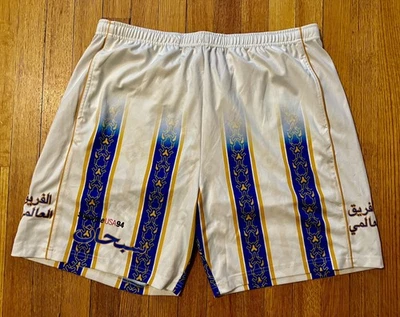 Pantalones Cortos de Fútbol Supreme Logo Árabe Talla XL Blanco Azul SS21 Cortos Ciudad de Nueva York Foto 1 de 4