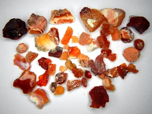 107.4ct Lot of 48 Cantera Fire Opal Natural Unheated Rough Facet Collector Grade - Picture 1 of 6