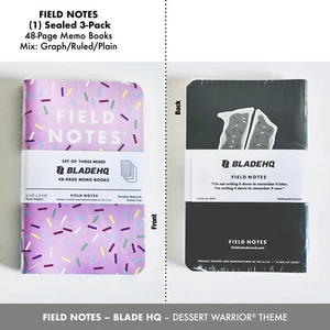 Field Notes Blade HQ Dessert Warrior Theme - Graph/Ruled/Plain (New - Sealed) - Picture 1 of 1