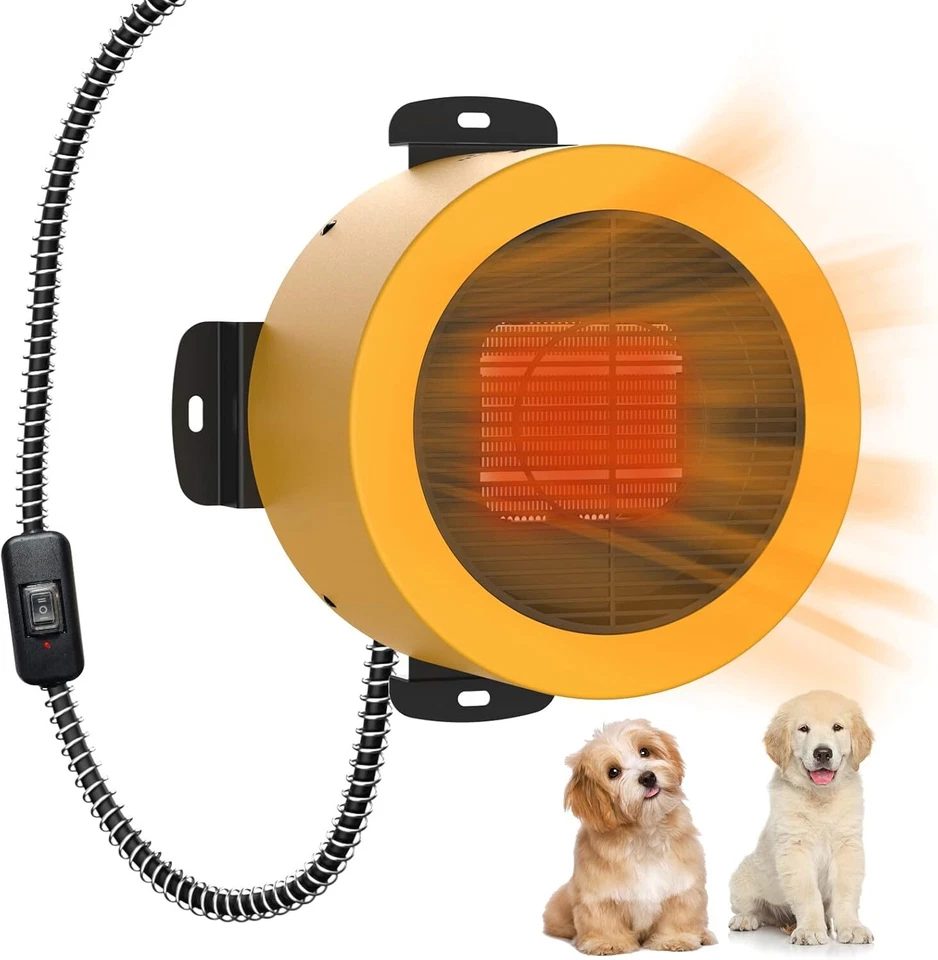 (Open Box) TURBRO Dog House Heater 400W, Wall Mount, 10ft Anti Bite Cord - Image 1 of 1