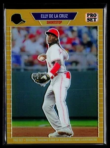 2023 Leaf METAL PRO SET #PSG-65 GOLD REFRACTOR HOLO ROOKIE /199 Elly De La Cruz - Picture 1 of 2