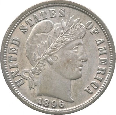 "Монета ""дайм Барбера"" 1896 *0539" - Изображение 1 из 3