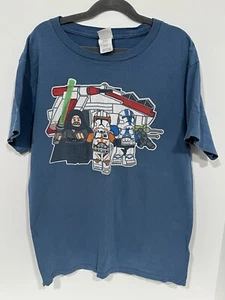 Men’s Hanes Lego Star Wars Jedi Stormtrooper Blue T-shirt - Size S - Picture 1 of 3