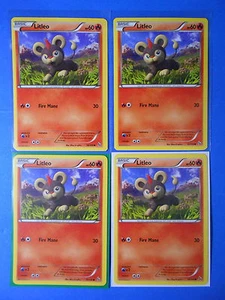 4x Litleo 19/106 Pokemon card XY Flashfire common NM - Picture 1 of 1