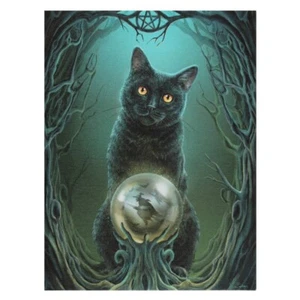 Rise Of The Witches - Cat Canvas Plaque – 25cm x 19cm – Lisa Parker - Picture 1 of 1