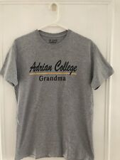 Adrian College Grandma T-Shirt Size M Medium Grey Adrian Bulldogs Michigan NEW