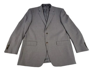 Adolfo Men's 42R Gray Sport Coat Blazer Jacket Solid 2 Btn Polyester Blend NWOT - Picture 1 of 19
