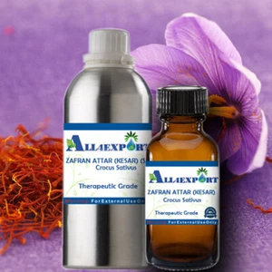 PURO ZAFRAN ATTAR (KESAR) (ZAFFERANO) Crocus Sativus ERBA NATURALE - Foto 1 di 30