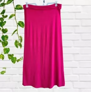 rue 21 Maxirock rosa Umschlag Taille Stretch Größe M - Bild 1 von 5