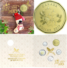 2019 Holiday Gift 5-Coins Set Canada: $2, $1 Dollar, 25cent, 10cent & 5cent