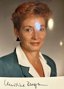 Autogramm Dr. Christine Bergmann 1939 * eh. DDR, Bürgermeisterin + Senatorin xyz - Bild 1 von 1