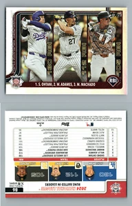2025 TOPPS BASEBALL SET BASE CARD PARALLEL RAINBOW FOIL 86 RBI LEADER OHTANI - Picture 1 of 2