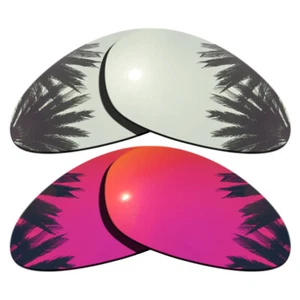 Lentes de repuesto polarizadas plateadas espejadas y de sol medianoche para Oakley Minute 1.0 - Imagen 1 de 4