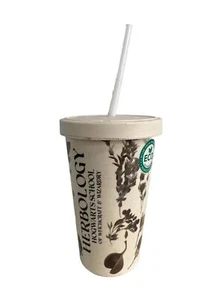 Herbology Hogwarts School Tumbler made from Bamboo Fiber NEW (Some marks) Drink - Picture 1 of 16