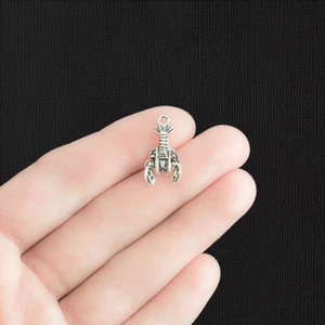 BULK 50 Lobster Antique Silver Tone Charms - SC6685 - Picture 1 of 3