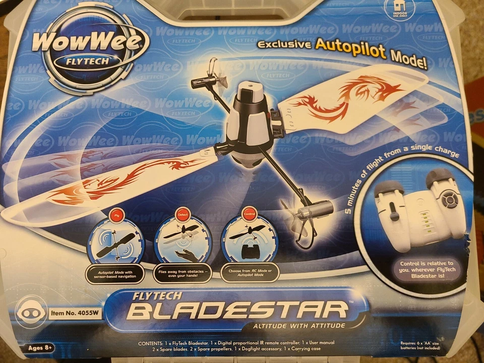 WowWee FLYTECH Bladestar Remote Control RC Helicopter Altitude Brand New - Image 1 of 4