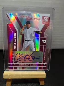 2004 Donruss Elite Extra Edition #272 CHRISTIAN GARCIA ASPIRATIONS AUTO 11/50 RC - Picture 1 of 2