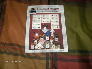 CROSS STITCH PATTERN BOOK FOR COFFEE MUGS  - Picture 1 of 1