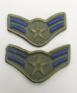 USAF Air Force Chevrons - Airman First Class (pair) - 3" subdued Patch - Picture 1 of 5