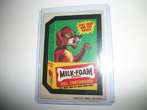 PAQUETES LOCOS Tarjeta #7 Original Vintage Topps ESPUMA DE LECHE - Imagen 1 de 1