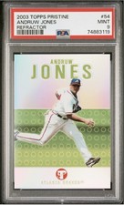 2003 Topps Pristine Refractor #54 Andruw Jones /99 Atlanta Braves PSA 9 Pop 1