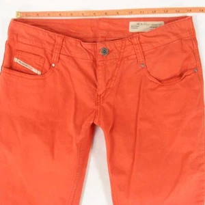 Womens Diesel GRUPEE-D OOBSX Stretch Skinny Red Jeans W29 L34 Size 10 - Picture 1 of 8