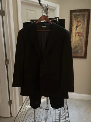 Pronto Uomo Dark Gray Men’s Suit 2 Button 2 Piece Suit 44 RE, Pants 39RE Italy - Image 1 of 4