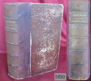 1890 ANTIQUE FRENCH HARCOVER MEDICAL BOOK w/267 ILLUSTRATIONS PARIS - Picture 1 of 12