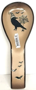 Bats, Spider Crow Spoon Rest Ceramic By Spectrum Blue Sky 9.5” Halloween - Picture 1 of 3