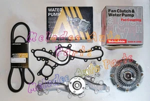 Aisin OEM Water Pump w/Fan Clutch & Serpentine Belt For 16-23 Toyota Tacoma - Picture 1 of 4