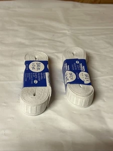 Zwei elastische - 3/4" nicht rollen Polyester elastisch (3 Yard) - weiß #94F. 8e - Bild 1 von 2