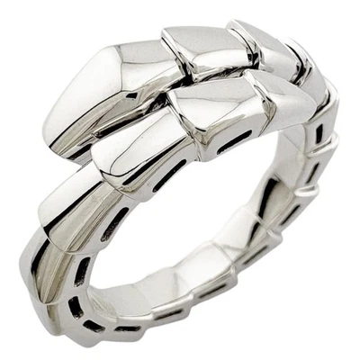 BVLGARI Ring US 5 1/2 EU51 K18 white gold Serpenti viper used - Image 1 of 4