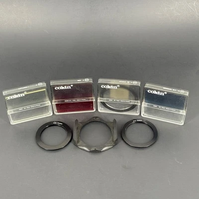 Cokin A Series Filter Holder 49 & 52mm Adapter Ring & 4 Filters Grad Red Star + - Image 1 of 4