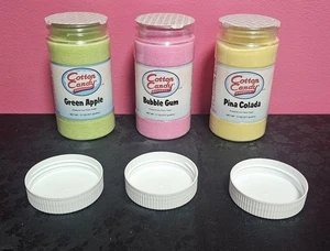 Cotton Candy Express Zahnseide Zucker - 3er Pack - Piña Colada, grüner Apfel, Kaugummi Neu im Karton - Bild 1 von 18