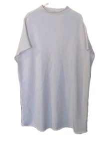 Frank & Eileen Sweatshirt Shirt Dress Raw Edge White Women's Size XS/S - Picture 1 of 5
