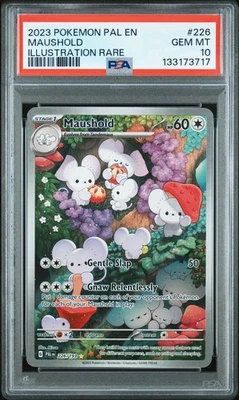 2023 Pokemon Pal En-Paldea Evolved #226 Maushold Illustration Rare PSA 10 - Image 1 of 2