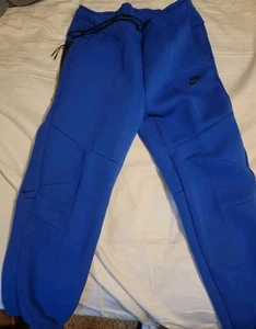 Men's Nike Tech Fleece Jogger Pants- Medium-Royal Blue-NWT - Picture 1 of 3