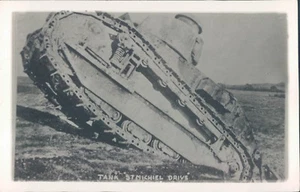 USA US Army baby Tank St Michiel Drive RPPC - Imagen 1 de 2