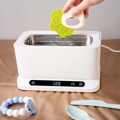 800ML Stainless Ultrasonic Cleaner Ultra Sonic Cleaning Timer with 2 Baskets - Image 1 of 4