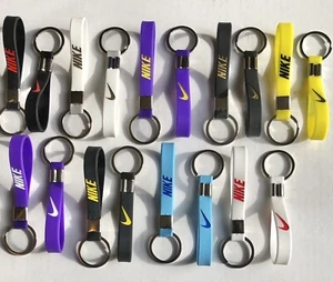 1 (One) NIKE Sport Silicone Rubber Key Chain Key Ring Keychain KeyRing - Picture 1 of 2